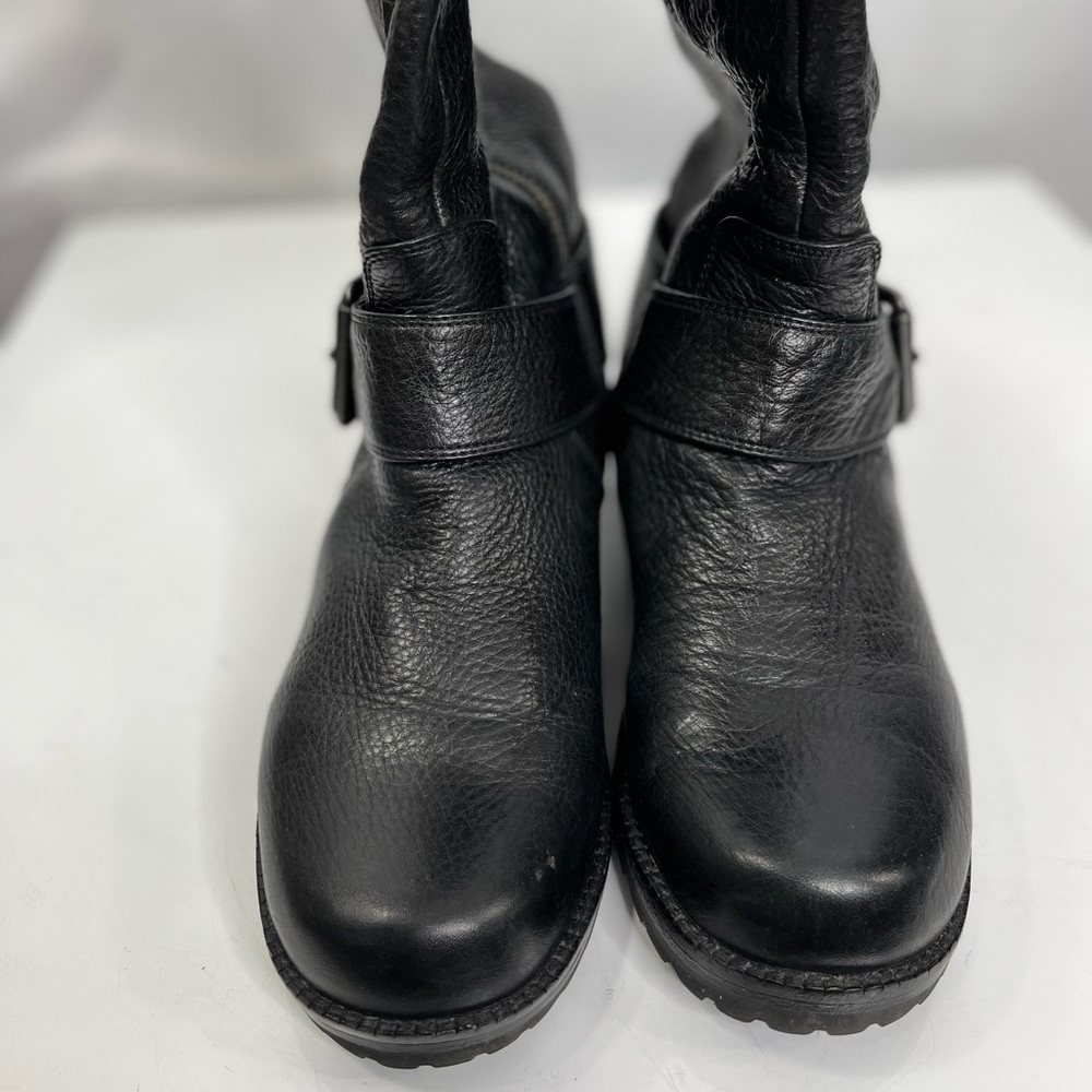 Black leather campus boots by Gentle Souls - Picture 2 of 12